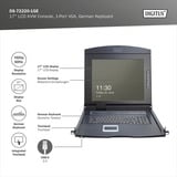 Digitus DS-72220-1GE, KVM-switchen Sort