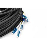 Digitus Universelt fiberoptisk breakout-kabel, duplex, LC/UPC-stik, singlemode OS2 Sort