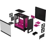 Fractal Design Pop Air Tower Sort, Magenta, Towerkabinet Sort/Magenta, Tower, PC, Sort, Magenta, ATX, micro ATX, Mini-ITX, Stål, Hærdet glas, Flere