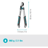 GARDENA EasyCut S, 12030-88, Grensaks grå/Turkis