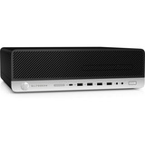 HP EliteDesk 800 G4 SFF Renoveret, Fuld PC Sort/Sølv