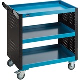Hazet Assistent Stål Sort, Blå, Værktøj Rulleborde værktøjsvogn Blå/Sort, 3 hylder, Stål, Stål, Sort, Blå, 50 kg, 4 hjul