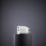 Intenso Strømforsyning W24AA, Oplader Hvid