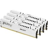 Kingston FURY FURY Beast 128GB 5200MT/s DDR5 CL40 DIMM (Sæt med 4) White XMP, Hukommelse Hvid, 128 GB, 4 x 32 GB, DDR5, 288-pin DIMM, Hvid