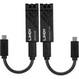 Lindy 43312 interface-kort/adapter LC, Forlængerledning Sort, USB Type-C, LC, Hanstik, LC, Sort, 100 m