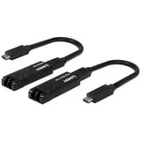 Lindy 43312 interface-kort/adapter LC, Forlængerledning Sort, USB Type-C, LC, Hanstik, LC, Sort, 100 m