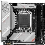 MSI MPG B760I EDGE WIFI bundkort Intel B760 LGA 1700 mini ATX Sølv, Intel, LGA 1700, Intel® Celeron®, Intel® Pentium® Gold, LGA 1700, DDR5-SDRAM, 96 GB