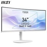 MSI Modern MD342CQPW, LED-skærm Hvid