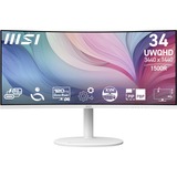 MSI Modern MD342CQPW, LED-skærm Hvid