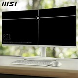 MSI Modern MD342CQPW, LED-skærm Hvid