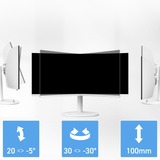 MSI Modern MD342CQPW, LED-skærm Hvid