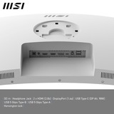 MSI Modern MD342CQPW, LED-skærm Hvid