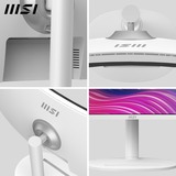 MSI Modern MD342CQPW, LED-skærm Hvid