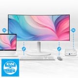 MSI Modern MD342CQPW, LED-skærm Hvid