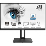 MSI Pro MP242PDE 60,5 cm (23.8") 1920 x 1080 pixel Fuld HD LED Sort, LED-skærm Sort, 60,5 cm (23.8"), 1920 x 1080 pixel, Fuld HD, LED, 5 ms, Sort