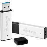 MediaRange High performance 64 GB, USB-stik Sølv/Sort