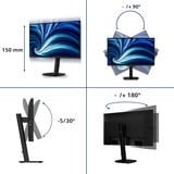 Philips 27B2U3301, LED-skærm Sort