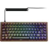 Sharkoon Gaming-tastatur træ/Sort, DE-layout, Gateron G Pro 3.0 Yellow