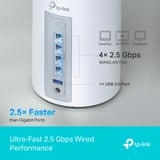 TP-Link BE9300 Tri-band (2,4 GHz/5 GHz/6 GHz) Wi-Fi 7 (802.11be) Hvid 4 Intern, Router Hvid, Hvid, Intern, Mesh-system, Tri-band (2,4 GHz/5 GHz/6 GHz), Wi-Fi 7 (802.11be), 9300 Mbit/s