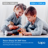 TP-Link TC71 overvågningskamera Kuppel IP-sikkerhedskamera Indendørs 2304 x 1296 pixel Skrivebord Hvid/Sort, IP-sikkerhedskamera, Indendørs, Trådløs, Amazon Alexa & Google Assistant, 2400 MHz, Skrivebord