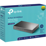 TP-Link TL-SF1008P Ikke administreret Fast Ethernet (10/100) Strøm over Ethernet (PoE) Sort, Switch Sort, Ikke administreret, Fast Ethernet (10/100), Fuld duplex, Strøm over Ethernet (PoE), Kan monteres på væggen