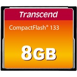 Transcend TS8GCF133 Hukommelseskort Sort, 8 GB, CompactFlash, MLC, 50 MB/s, 20 MB/s, Sort
