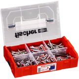 fischer FixTainer - DUOPOWER & DUOSEAL, Dyvel Lys grå/Rød