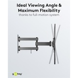 goobay TV-vægbeslag Basic FULLMOTION (M), Wall Mount Sort
