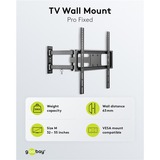 goobay TV-vægbeslag Basic FULLMOTION (M), Wall Mount Sort