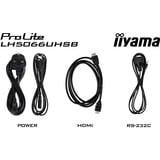 iiyama LH5066UHSB-B1AG, Offentlig visning Sort (mat)