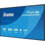 iiyama LH5066UHSB-B1AG, Offentlig visning Sort (mat)
