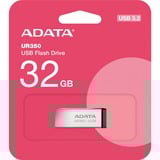 ADATA UR350-32G-RSR/BK, USB-stik nikkel/Sort