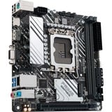 ASUS PRIME H610I-PLUS-CSM Intel H610 LGA 1700 mini ITX, Bundkort Intel, LGA 1700, Intel® Celeron®, Intel® Core™ i3, Intel® Core™ i5, Intel® Core™ i7, Intel® Core™ i9,..., DDR5-SDRAM, 96 GB, DIMM