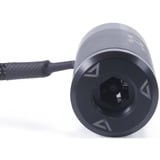 Alphacool ES flow- og temperatursensor "HighFlow" med tachs signal, Temperaturføler Sort