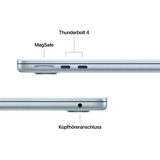 Apple MacBook Air 34,5 cm (13,6") 2025, Notebook Lyseblå