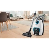 Bosch Serie 8 BGB75XSIL støvsuger 5 L Tromle vakuum Dry 650 W Støvpose, Gulv støvsuger Hvid, 650 W, Tromle vakuum, Dry, Støvpose, 5 L, Hygiejnefilter