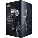 Braun Series 8 8463cc Folie shaver Trimmer Grå Blå-grå/Sølv, Folie shaver, Grå, Opladning, Batteri, Lithium-Ion (Li-Ion), 60 min.