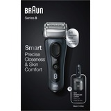 Braun Series 8 8463cc Folie shaver Trimmer Grå Blå-grå/Sølv, Folie shaver, Grå, Opladning, Batteri, Lithium-Ion (Li-Ion), 60 min.