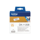 Brother DK-11208 etiketbånd Sort på hvid, Tape Sort på hvid, 400 stk, DK, Hvid, Direkte termisk, Kina
