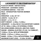 COBI Lockheed F-104 Starfighter, Bygge legetøj 