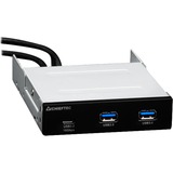 Chieftec MUB-3003 interface hub USB 3.2 Gen 2 (3.1 Gen 2) Type-A 10000 Mbit/s Sort, Frontpanel Sort, USB 3.2 Gen 2 (3.1 Gen 2) Type-A, USB 3.2 Gen 1 (3.1 Gen 1) Type-A, USB 3.2 Gen 2 (3.1 Gen 2) Type-C, 10000 Mbit/s, Sort, Metal, Plast, 102 mm