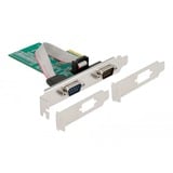DeLOCK PCIe x1 kort til 2x seriel RS-232, Interface card 