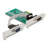 DeLOCK PCIe x1 kort til 2x seriel RS-232, Interface card 