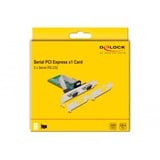 DeLOCK PCIe x1 kort til 2x seriel RS-232, Interface card 