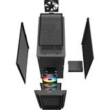 DeepCool CG540 Midi Tower Sort, Towerkabinet Sort, Midi Tower, PC, Sort, ATX, EATX, micro ATX, Mini-ITX, ABS, SPCC, Hærdet glas, Spil