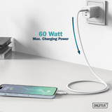 Digitus USB 2.0 silikone tilslutningskabel USB-A > USB-C Hvid