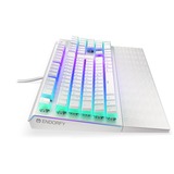 ENDORFY Gaming-tastatur Hvid, DE-layout, Kailh RGB Brun