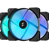 Fractal Design Aspect 14 RGB PWM Computerkabinet Ventilator 14 cm Sort 3 stk, Sag fan Sort/Hvid, Ventilator, 14 cm, 1700 rpm, 35,5 dB, 78 kubikfod/min., 132,5 m³/t