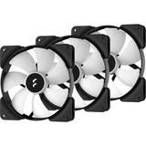 Fractal Design Aspect 14 RGB PWM Computerkabinet Ventilator 14 cm Sort 3 stk, Sag fan Sort/Hvid, Ventilator, 14 cm, 1700 rpm, 35,5 dB, 78 kubikfod/min., 132,5 m³/t