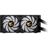 GIGABYTE AORUS WATERFORCE X 240 Computerkølesystem Processor Alt-i-en væskekøler 12 cm Sort, Vandkøling Sort, Alt-i-en væskekøler, 12 cm, 60,07 kubikfod/min., Sort